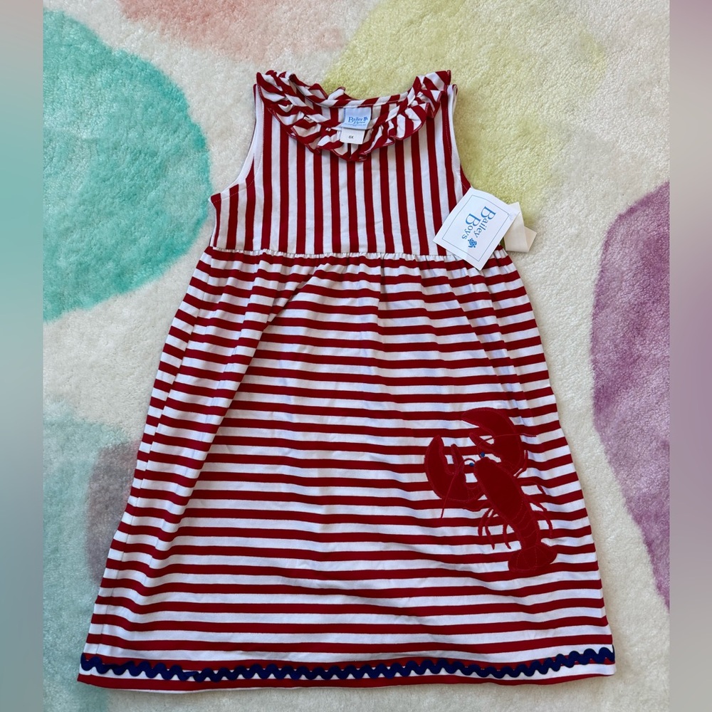 NWT Bailey Boys lobster dress in size 6x